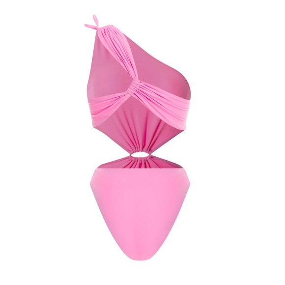 AGUA BENDITA Bloom ross solid one piece in pink Large - Picture 7 of 13